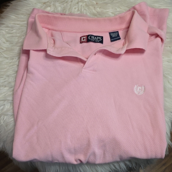 Chaps Soft Pink Cotton Polo - Picture 1 of 4